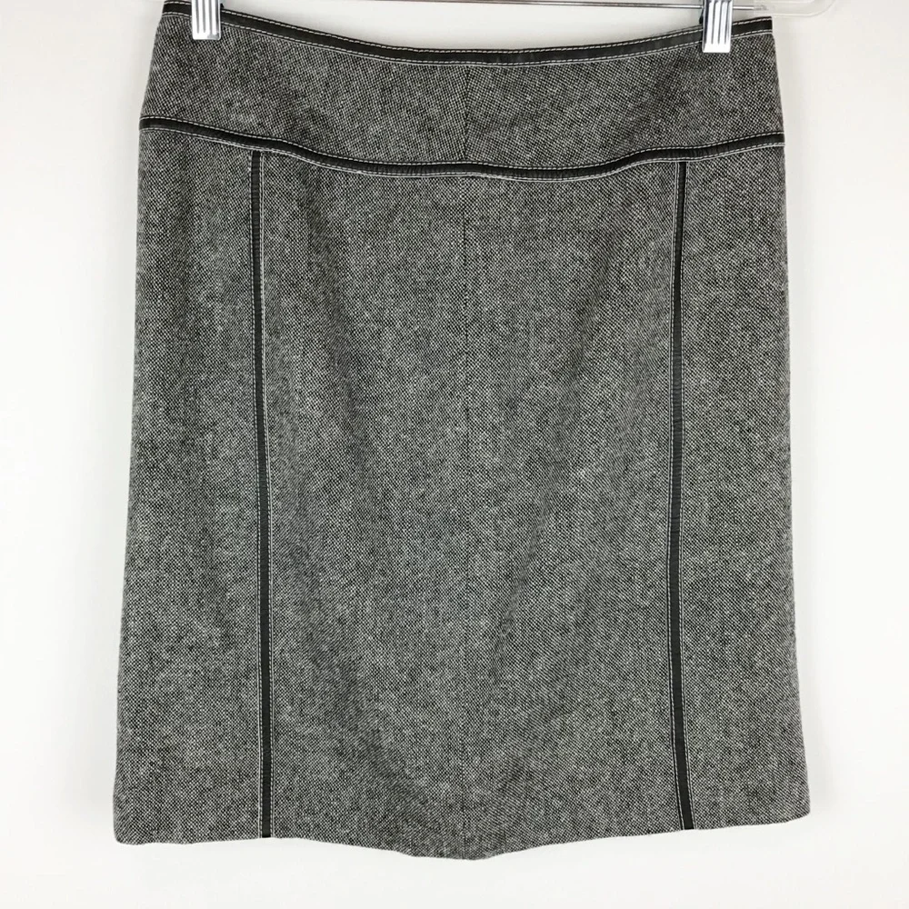 Michael Kors Black Tweed Pencil Skirt l 4